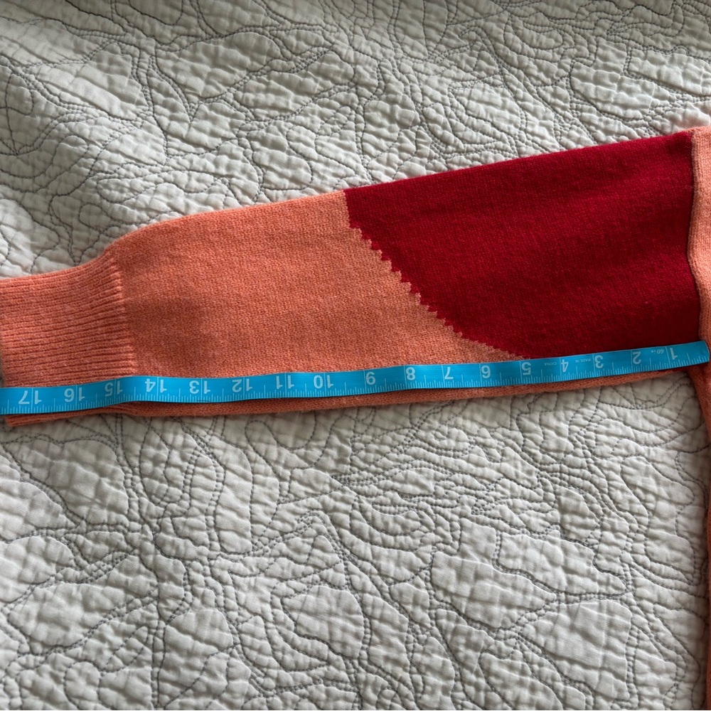 Knit Colorblock Wool Blend Sweater, Thick & Cozy - Picture 5 of 7